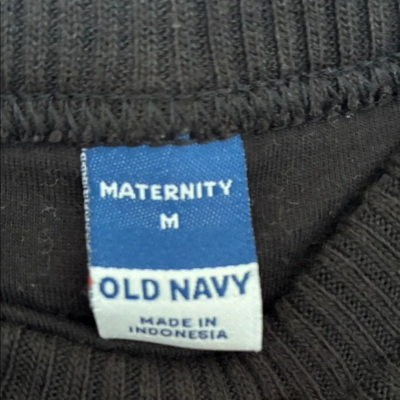 Old Navy Black Ribbed Maternity Maxi Dress (M) - Picture 2 of 6